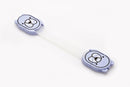 The Child safety lock, featuring bear-faced ends on a flexible strip, offers maximum security in white and purple while being child-proof.