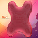 The Innovative Neck Stretcher Neck Massager, set against a pink and orange gradient, shines with LOCYOP NECKANGEL inscribed. A nearby meditation silhouette emphasizes its role in relieving cervical spine pain.