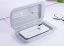 UV sterilizer box for phone and jewelry disinfection | Dual UV-C light sanitizer with aromatherapy feature | Personal sanitizer box for smartphones and accessories | Portable phone cleaner with USB power | Jewelry and watch sterilizer with safe UV light | Aromatherapy UV disinfection box for home or travel | Chemical-free sterilization for personal items | Compact UV light box for phones and small gadgets | Disinfection box that kills 99.9% of germs and bacteria.