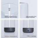 The New LED Camping Light Type-C Rechargeable Portable Night Light features four images: a magnetic top view, a high-transparency, anti-drop lampshade, an adjustable touch button, and a base with a Type-C charging interface. Ideal for outdoor adventures.