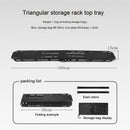 The Outdoor Camping Aluminum Alloy Large Foldable Portable Clothes Drying Rack is ideal for camping, measuring 100 cm long and 15 cm wide. It weighs 1.2 kg, includes a carrying bag, and showcases a folding mechanism, as depicted in the packing list image with its accessories.