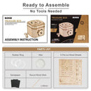 Robotime Rokr 123Pcs Treasure Box Creative 3D Wooden Puzzle Game Assembly Toys Chris Gift For Children Adults Teens