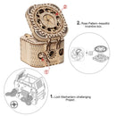 Robotime Rokr 123Pcs Treasure Box Creative 3D Wooden Puzzle Game Assembly Toys Chris Gift For Children Adults Teens