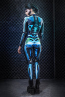 Tight sci-fi performance costume