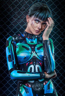 Tight sci-fi performance costume
