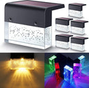 Colorful RGB solar LED light for outdoor steps and fences | Waterproof solar fence light with dusk-to-dawn sensor | Decorative LED step light with multi-color glow | Solar-powered RGB lighting for garden and patio use | Weatherproof outdoor light for decks and walls | Fence-mounted LED light with color-changing effects | Easy-install solar step light with vibrant illumination | Energy-saving solar LED for outdoor safety lighting | Durable RGB fence light for night-time ambiance | Multi-color solar LED lamp