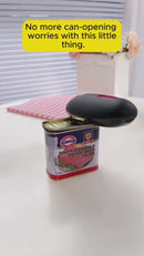 Electric can opener, automatic one-touch jar and bottle opener, portable hands-free kitchen tool for easy opening