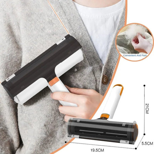 2-in-1 Pet Hair Removal Roller — Washable Reusable Lint Brush