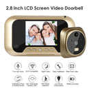 The 2.8 Inch Infrared Night Vision Camera Video Intelligent Electronic Peephole Visual Peephole Doorbell enhances home security with a 2.8-inch LCD displaying family photos, featuring two-way audio, Wi-Fi compatibility, real-time video, motion detection, easy installation, and a 160-degree lens.