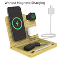 Bamboo 3-in-1 Magnetic Wireless Charger Storage Bracket
