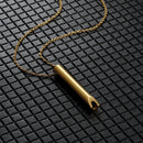 Breathing Necklace Adjustable Breathing Relieve Pressure Ornament Stainless Steel Decompression Jewelry