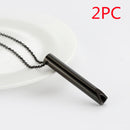 Breathing Necklace Adjustable Breathing Relieve Pressure Ornament Stainless Steel Decompression Jewelry