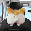 Car Multifunctional Armrest Box Tissue Box Cartoon Plush Cute Car Seat Back Hanging Tissue Box Car Supplies