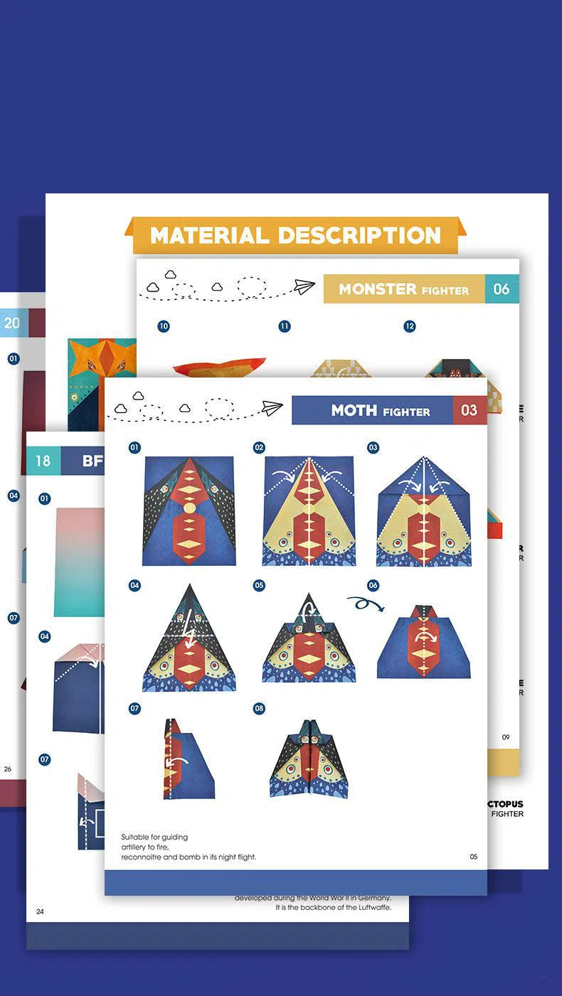 Children's DIY Handmade Origami Innovative Variety Paper Plane Creative Toys