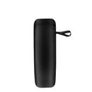 The Color Self-opening Umbrella Color Matching Leather Case is a sleek black rectangular pouch made from high-quality leather, featuring a zipper and a wrist strap on one end. Its elegantly displayed against a plain white background.