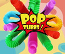 Fidget Toys Plastic PopTube Coil Children'S Creative Magical ToysCircle Funny Toys Early Development Educational Folding Toy