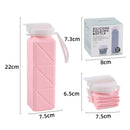 Foldable Water Bottle Sports Cup Portable Silicone Folding Cups Food Grade Cup Retractable Outdoor Travel Running Riding Camping