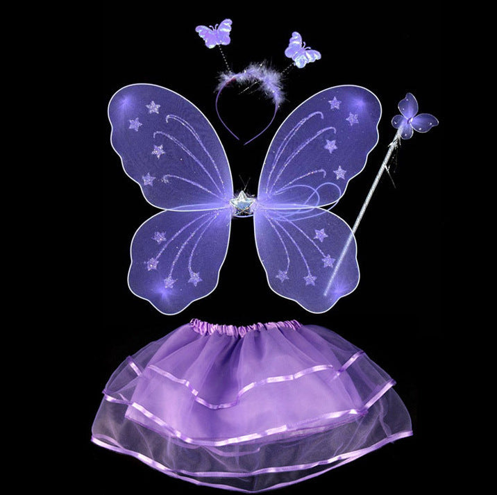 Four-piece Butterfly Wings Set, Angel Wings Children's Day Performance Props