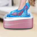 When someone steps into the Household Simple Automatic Shoe Cover Machine, their foot is swiftly enveloped in a blue plastic cover. The durable construction of the dispenser stands out against a softly blurred backdrop, adding to its sophisticated charm.