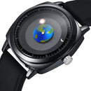 Men's fashion pure black innovative design watch