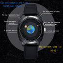 Men's fashion pure black innovative design watch