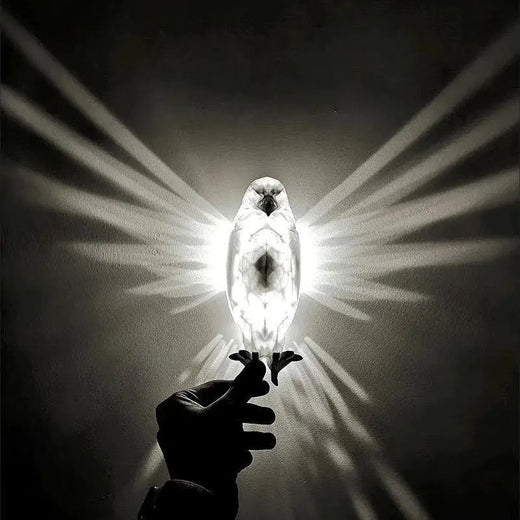 3D Animal Wall Lamp — Owl & Eagle Projector Sconce Light