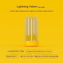 Image of the New LED Camping Light in Lightning Yellow offers a warm 2700K glow, made from ABS PC material with Type-C charging. Enjoy dimmable brightness from 6LM to 60LM for 6-16 hours after a 3-hour charge. Features include high transparency, anti-drop build, and magnetic design perfect for adventures.