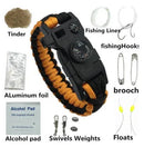 Outdoor umbrella rope SOS emergency kit