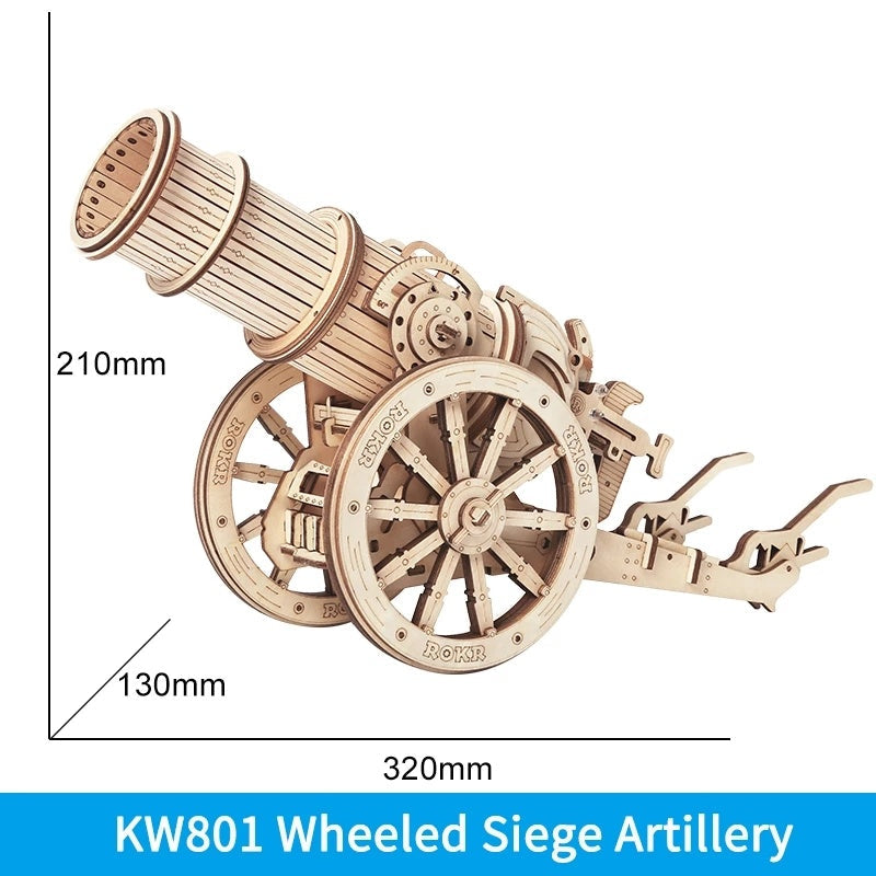Robotime ROKR Siege Heavy Ballista 3D Wooden Puzzle War Game Assembly Toys Gifts for Children Boys Kids KW401