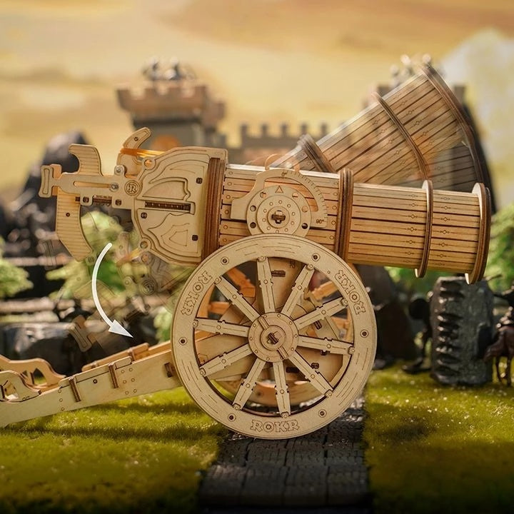 Robotime ROKR Siege Heavy Ballista 3D Wooden Puzzle War Game Assembly Toys Gifts for Children Boys Kids KW401