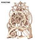 Robotime Rokr Pendulum Clock 170 Pcs 3D Wooden Puzzle Toys Building Block Kits Assembly Gifts For Children Adults