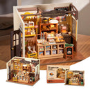 Robotime Rolife Becka's Baking House DIY Miniature House For Kids Children 3D Wooden Assembly Toys Easy Connection Home Decorate