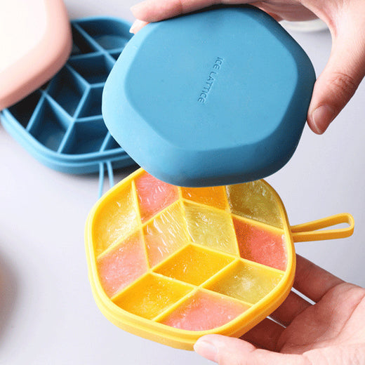 12-Cavity Hexagon Silicone Ice & Popsicle Mold