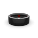 The Smart Ring Wearable Device Multifunctional Black High-tech features a sleek black design with a silver edge, NFC letters, and a small red dot. This minimalist wearable gadget is ideal for tech enthusiasts seeking modern functionality.
