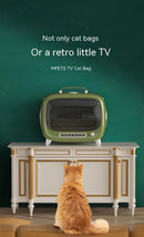 TV Cat Bag Out Portable Space Capsule Pet Backpack Carrying Large Capacity Portable TV