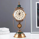 Table Clock Home Living Room Clock Fashion Retro Clock Ornaments
