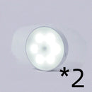 Usb Rechargeable Motion Sensor Light Round Wireless LED Puck Light Kichen Cabinet Lighting Motion Sensor Lamp Night Light