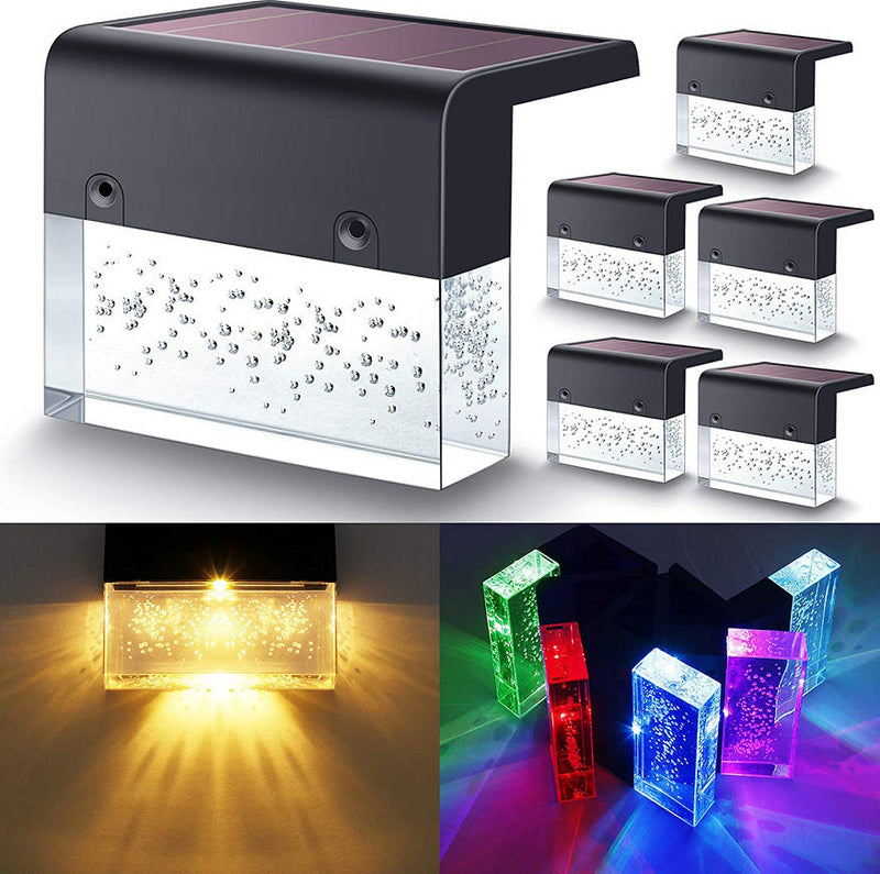 Colorful RGB solar LED light for outdoor steps and fences | Waterproof solar fence light with dusk-to-dawn sensor | Decorative LED step light with multi-color glow | Solar-powered RGB lighting for garden and patio use | Weatherproof outdoor light for decks and walls | Fence-mounted LED light with color-changing effects | Easy-install solar step light with vibrant illumination | Energy-saving solar LED for outdoor safety lighting | Durable RGB fence light for night-time ambiance | Multi-color solar LED lamp 