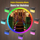 Colorful RGB solar LED light for outdoor steps and fences | Waterproof solar fence light with dusk-to-dawn sensor | Decorative LED step light with multi-color glow | Solar-powered RGB lighting for garden and patio use | Weatherproof outdoor light for decks and walls | Fence-mounted LED light with color-changing effects | Easy-install solar step light with vibrant illumination | Energy-saving solar LED for outdoor safety lighting | Durable RGB fence light for night-time ambiance | Multi-color solar LED lamp 