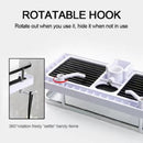 Without Punching Commodity Shelf Shower Rod Racks Bathroom Lift Rod Bracket Tray Punch-Free Toilet Shower Storage Hanging Basket