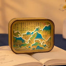 Wooden Small Night Lamp Bedroom Rechargeable Sleeping Light