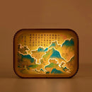 Wooden Small Night Lamp Bedroom Rechargeable Sleeping Light