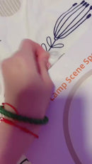 Bedside touch table lamp with natural sounds and alarm clock, 3-level brightness control, perfect for home decor and nightstand use