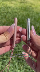 Breathing necklace, adjustable stainless steel ornament for stress relief, decompression jewelry for relaxation and anxiety management